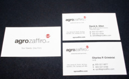 agro zaffiro business card